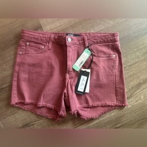 Just Black Andi frayed hem denim shorts size 12